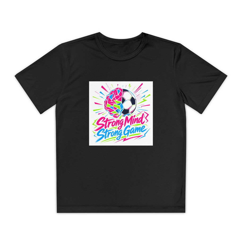 Little Kicker Big Heart Youth Soccer Mental Health Awareness Kids Sportswear Strong Mind Strong Game