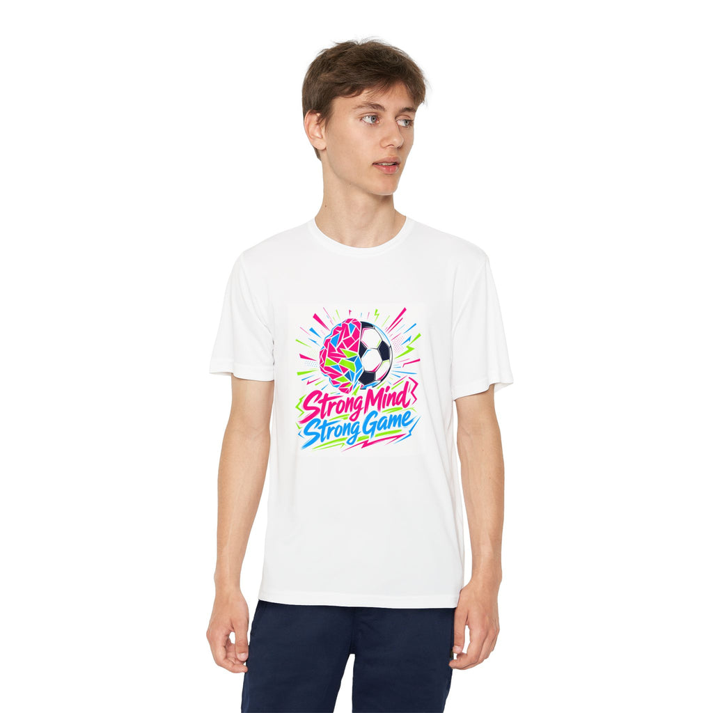 Little Kicker Big Heart Youth Soccer Mental Health Awareness Kids Sportswear Strong Mind Strong Game