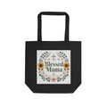 Blessed Mama Floral Tote Bag | Mom Gift Bag | Cute Floral Grocery Tote for Moms